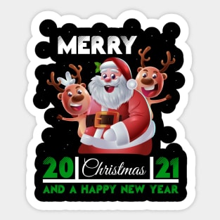 Christmas New Year 2021 Sticker